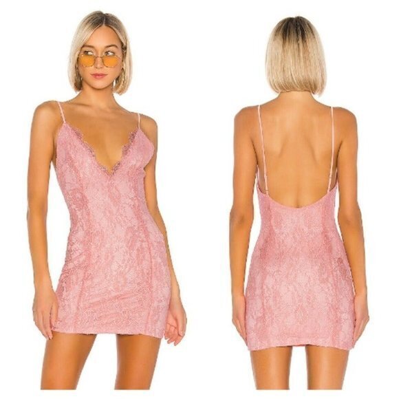 H:Ours Luzetta Mini Dress - Rose Smoke